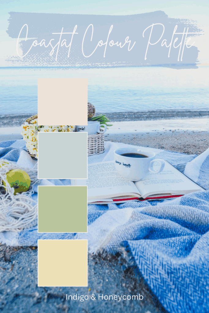 coastal living room design ideas - coastal color palette