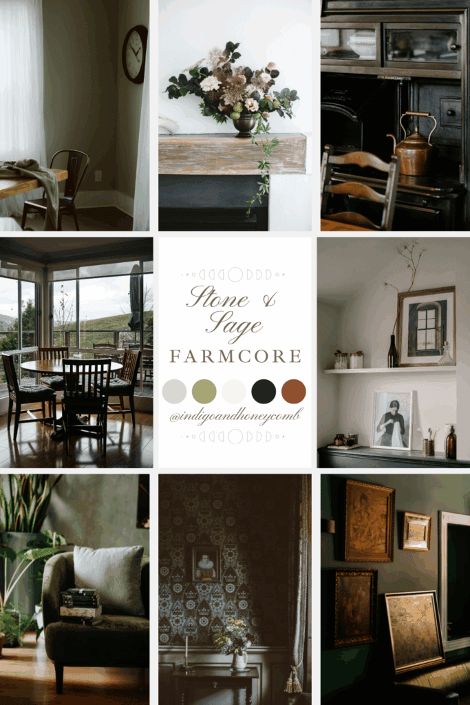 Farmcore Stone and Sage color palette