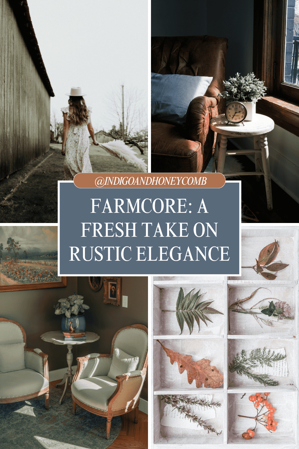Farmcore: A Fresh Take on Rustic Elegance - Indigo and Honeycomb COLOR LAB