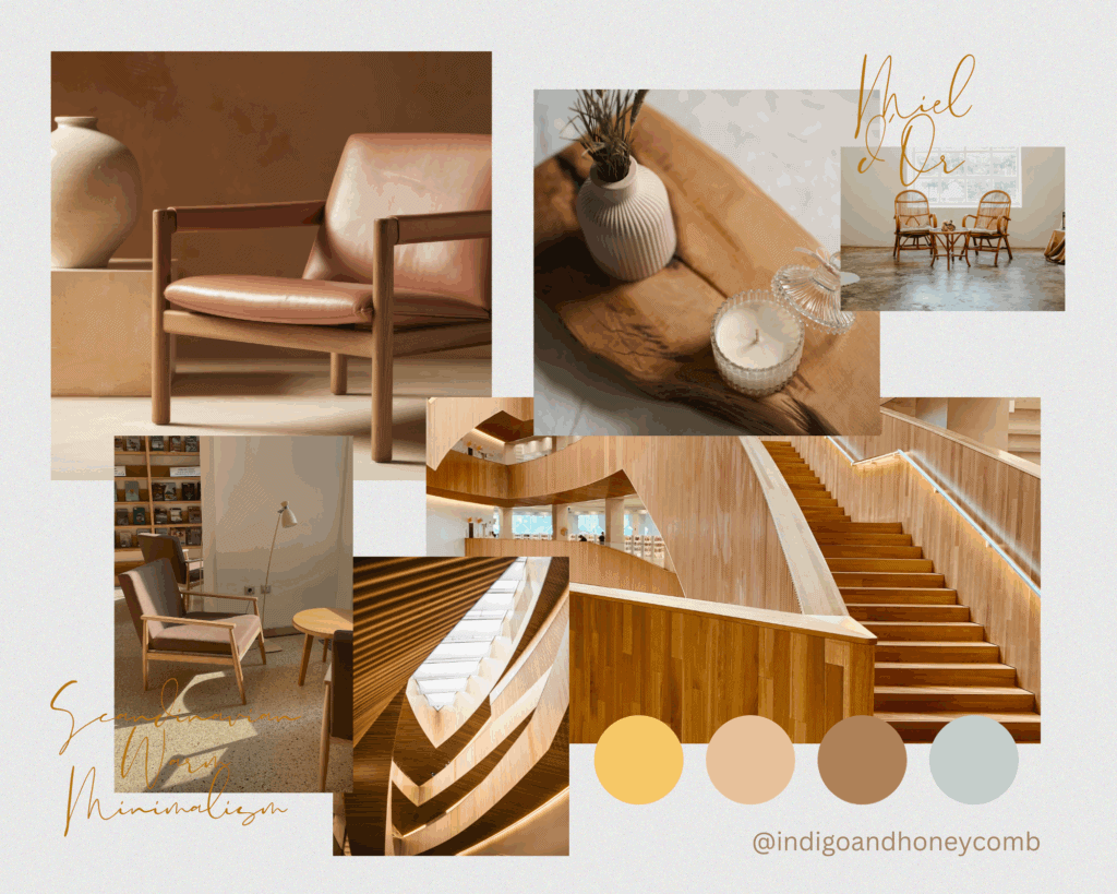 Miel d'Or butter yellow color trend Scandinavian Warm Minimalism mood board