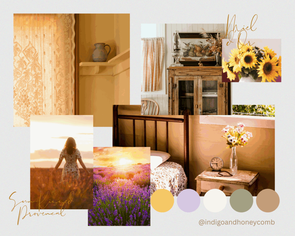 Miel d'Or butter yellow trend Sun-Kissed Provencal moodboard