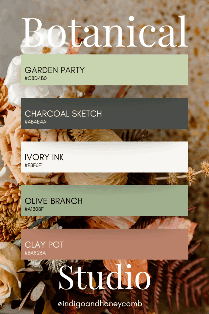 Garden Party - the summer sage green color for Summer 2025 Botanical Studio color palette