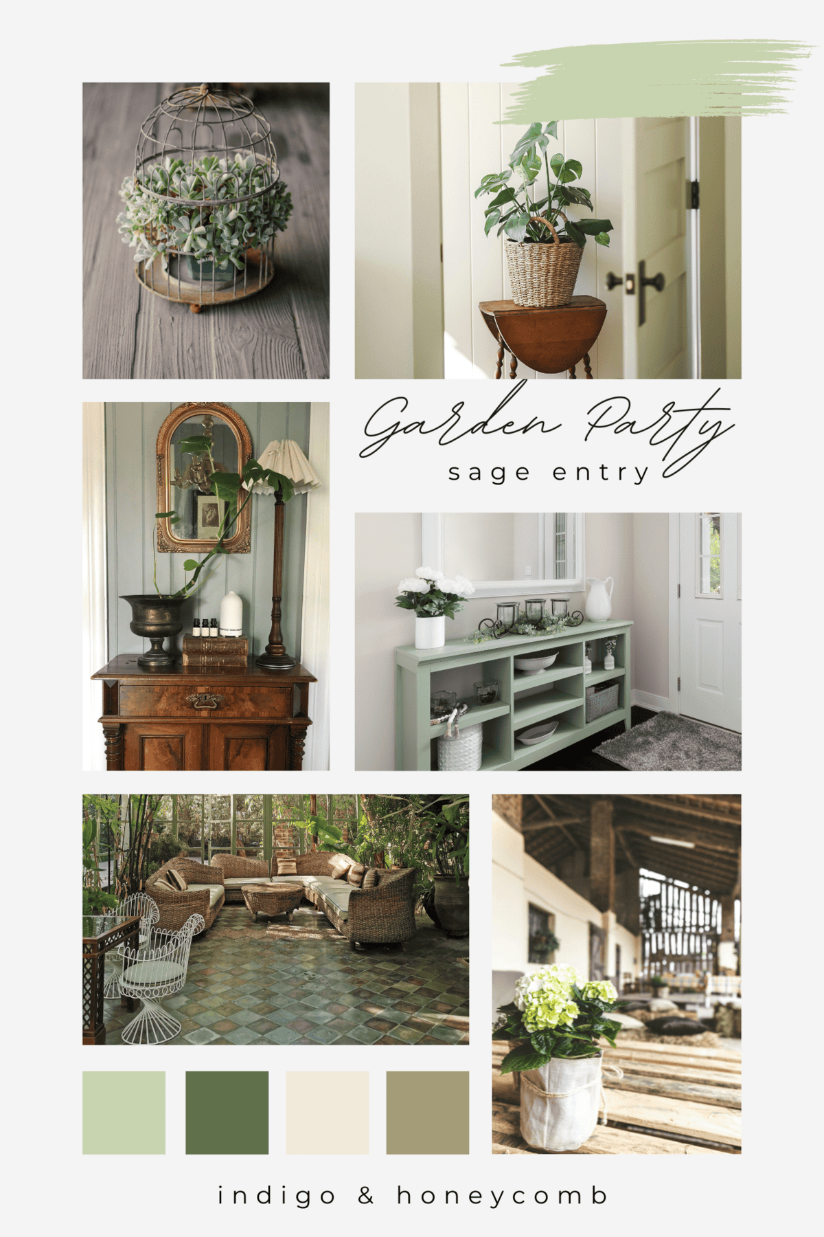 Garden inspired entryway