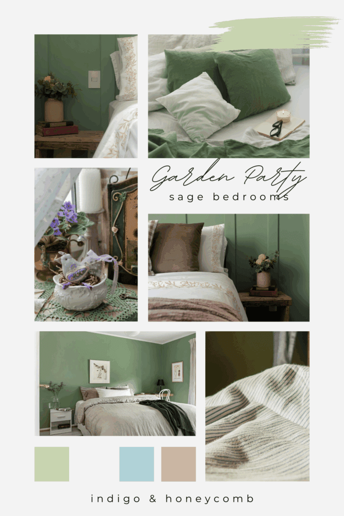 Garden Party - sage bedrooms
