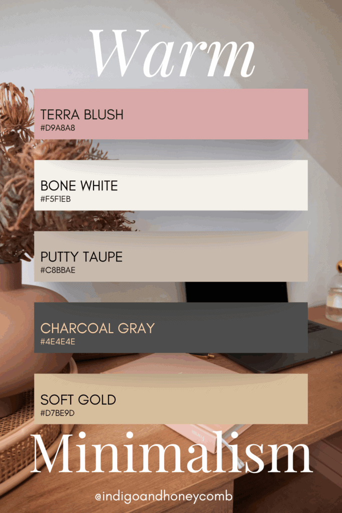 Terra Blush color Warm Minimalism color palette