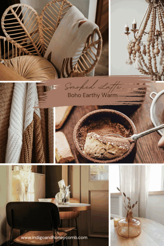 Smoked Latte color inspiration - Boho Earthy Warm design style