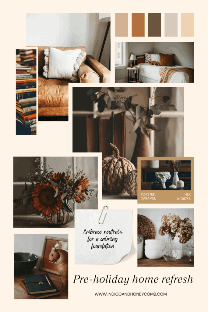 Pre-holiday home refresh - embrace neutrals for a calming foundation