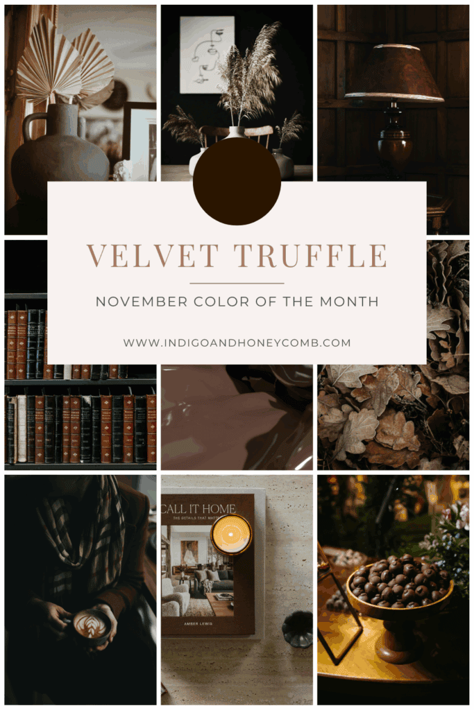 Velvet Truffle the chocolate brown color trend 2025