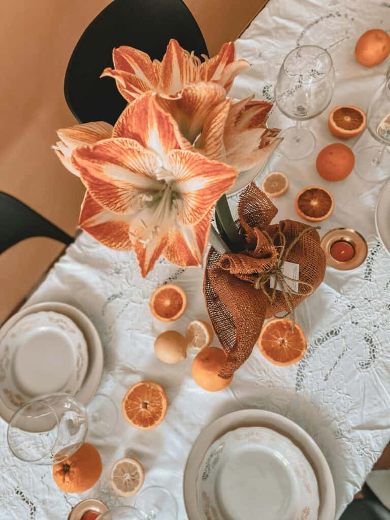 Thanksgiving Table Ideas - Mix Patterns Thoughtfully