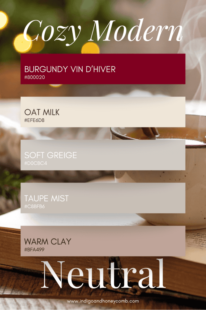 Cozy Modern Neutral color palette