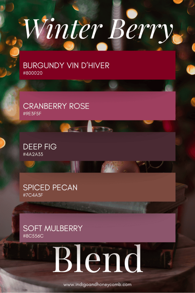 Winter Berry Blend color palette