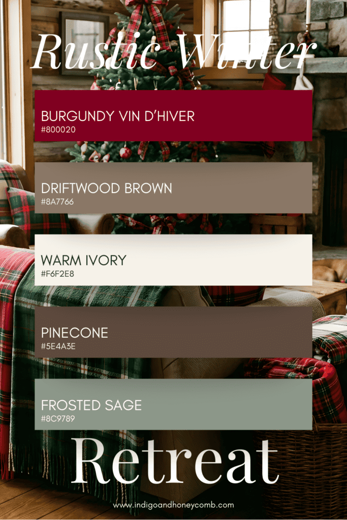 Rustic Winter Retreat color palette