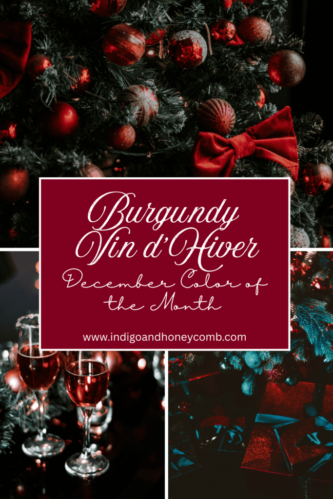December Color of the Month Burgundy
