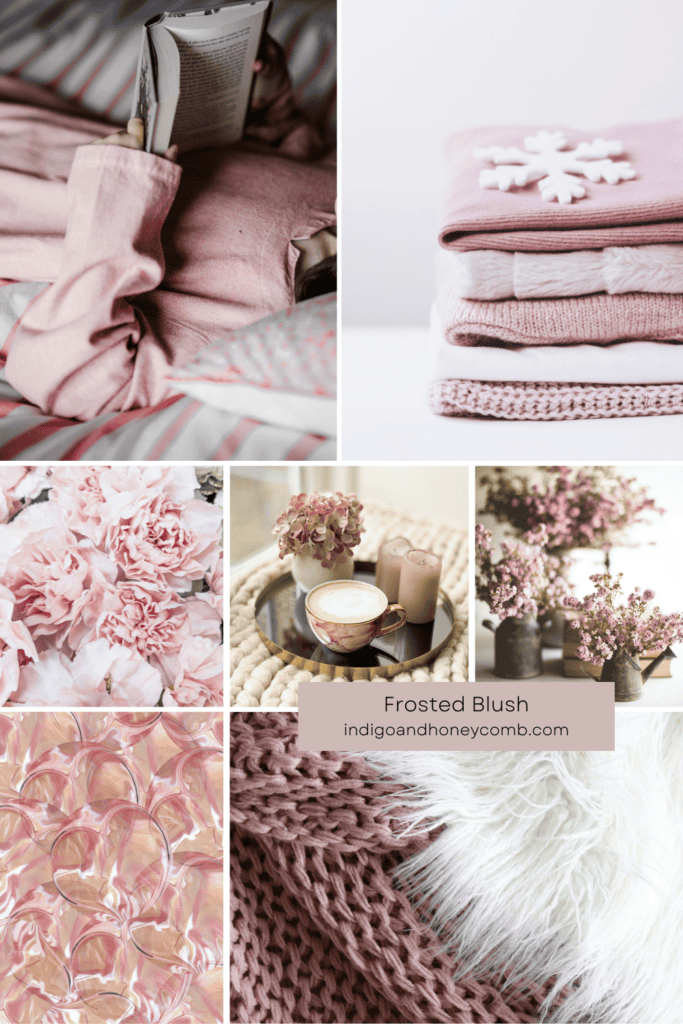 Frosted Blush winter hygge and February vibes