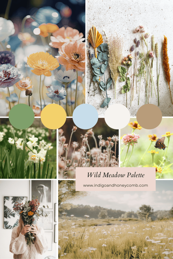 spring nature. color palettes - wild meadow palette