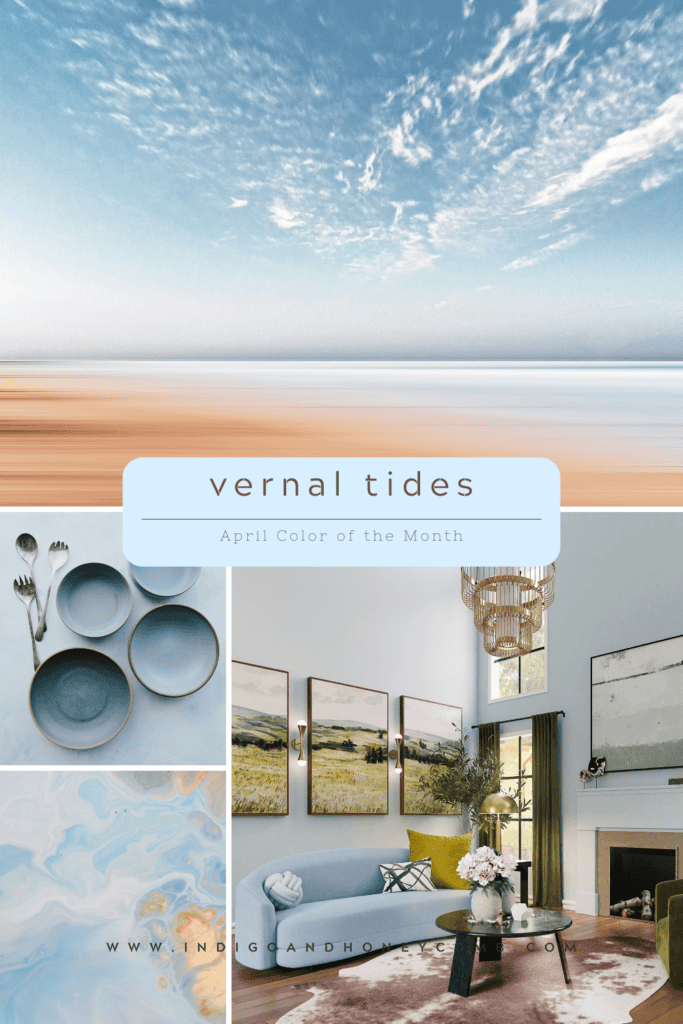 mid-spring color palettes 2026 - the season begins in light with Vernal Tides, the April color of the month