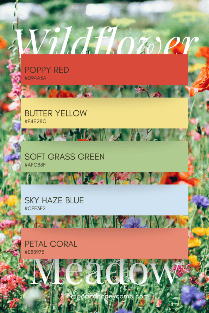 Botanical Color Palettes - Wildflower Meadow