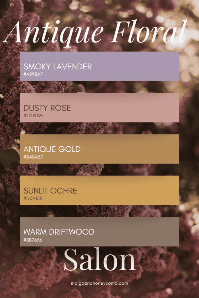 antique floral salon - late spring color palettes 2026