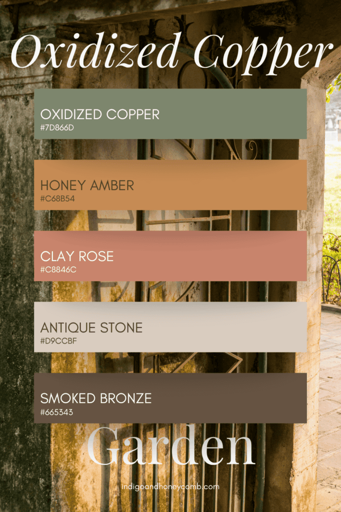 oxidized copper garden