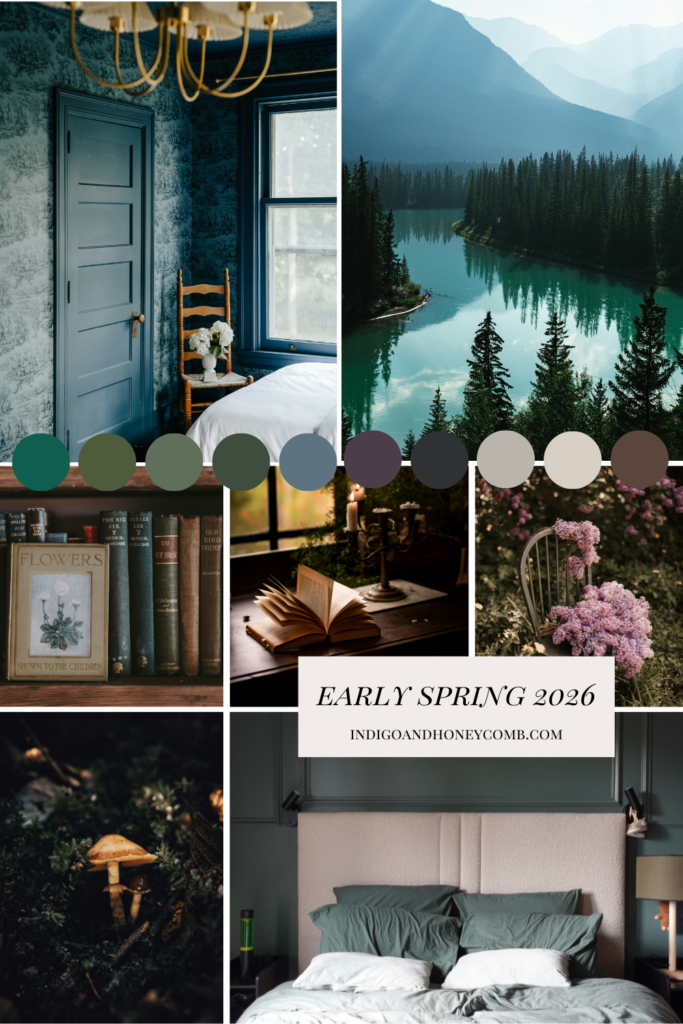 Early Spring color palettes as reference for interior color trends 2026