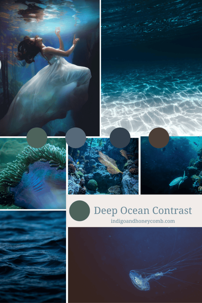 Summer 2026 Color Trends: Trend 5 - Deep Ocean Contrast