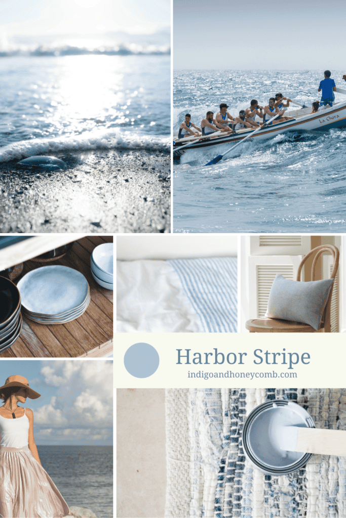 Nautical Blue - highlighting Harbor Stripe, July color of the month